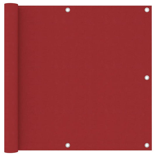 Vidaxl balkonscherm 90x500 cm oxford stof rood