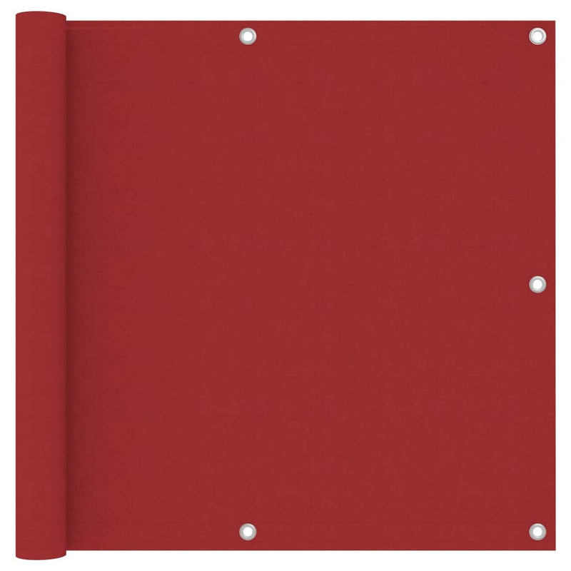 Afbeelding laden in galerijviewer, Vidaxl balkonscherm 90x500 cm oxford stof rood
