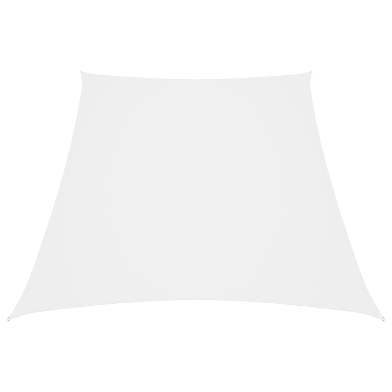 Afbeelding laden in galerijviewer, Vidaxl zonnezeil trapezium 2 4x3 m oxford stof wit
