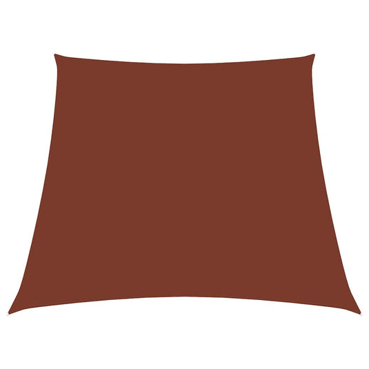 Vidaxl zonnezeil trapezium 2 4x3 m oxford stof terracottakleurig