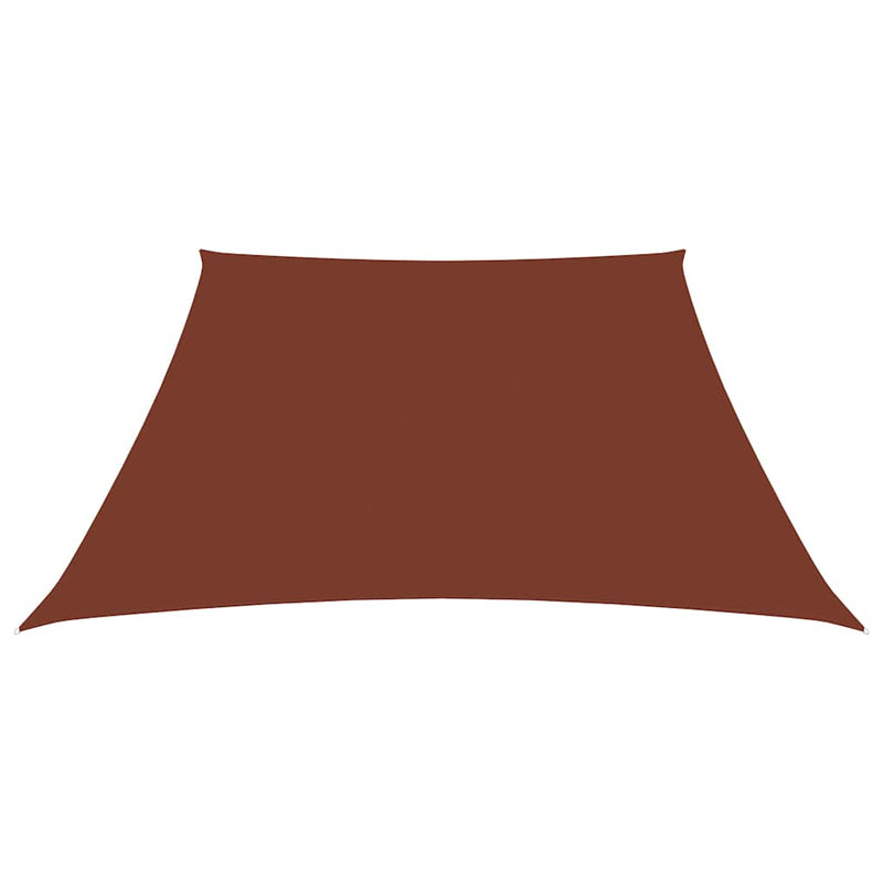 Afbeelding laden in galerijviewer, Vidaxl zonnezeil trapezium 2 4x3 m oxford stof terracottakleurig
