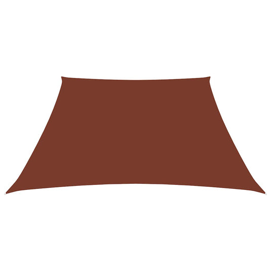 Vidaxl zonnezeil trapezium 2 4x3 m oxford stof terracottakleurig