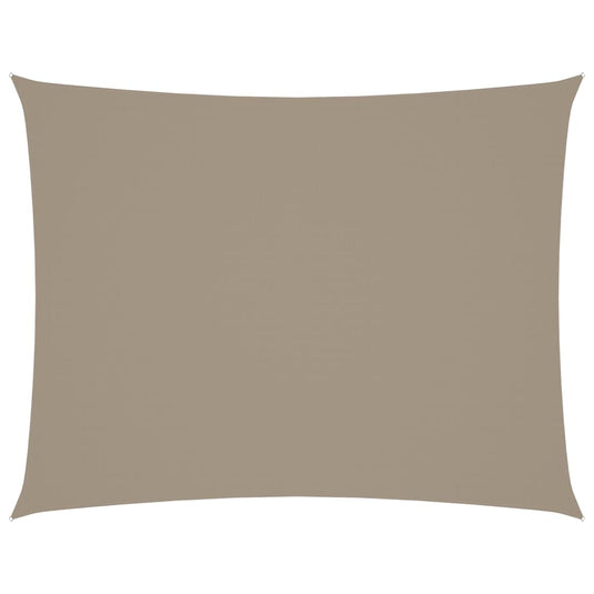 Vidaxl zonnescherm rechthoekig 4x5 m oxford stof taupe