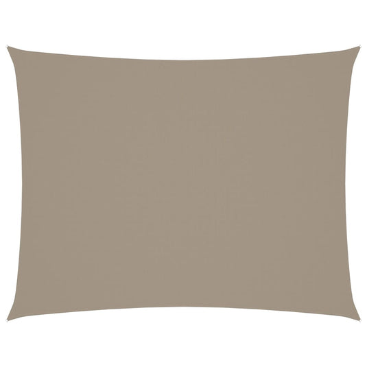 Vidaxl zonnescherm rechthoekig 5x7 m oxford stof taupe