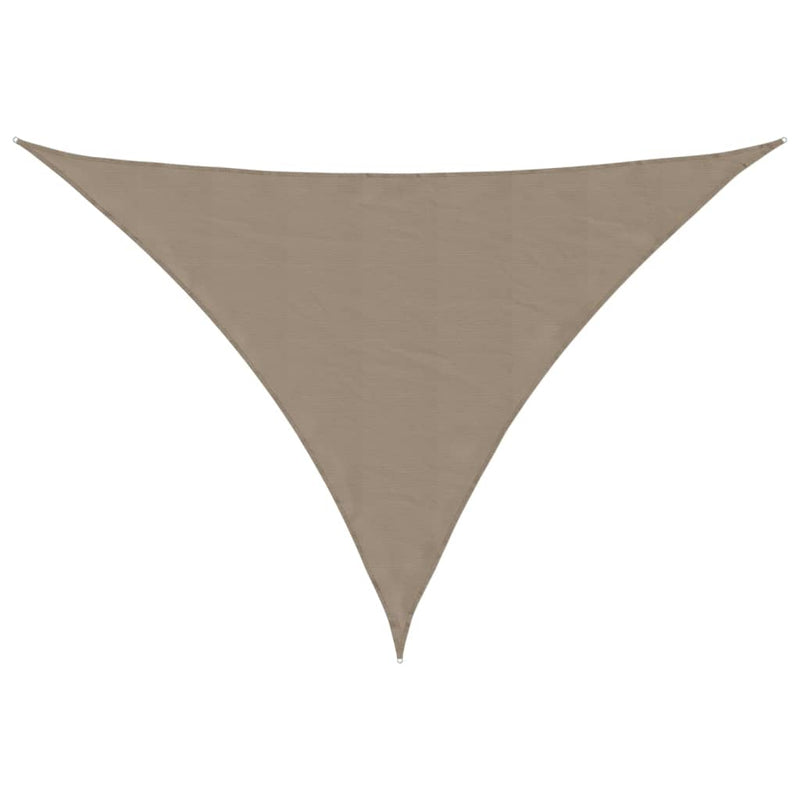 Afbeelding laden in galerijviewer, Vidaxl zonnescherm driehoekig 5x5x6 m oxford stof taupe
