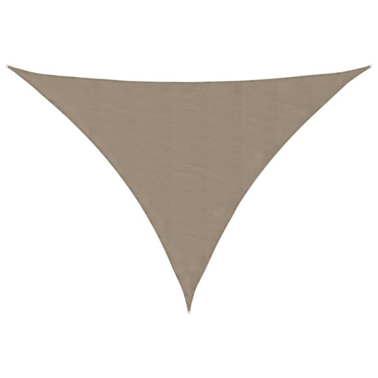 Vidaxl zonnescherm driehoekig 5x5x6 m oxford stof taupe