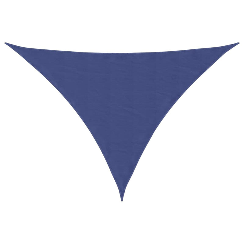 Afbeelding laden in galerijviewer, Vidaxl zonnescherm driehoekig 3,5x3,5x4,9 m oxford stof blauw
