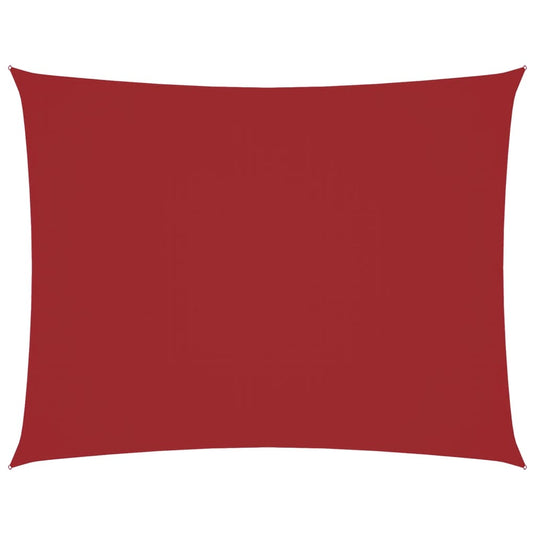 Vidaxl zonnescherm rechthoekig 4x5 m oxford stof rood