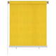 VidaXL Rolgordijn voor buiten 120x140 cm HDPE geel