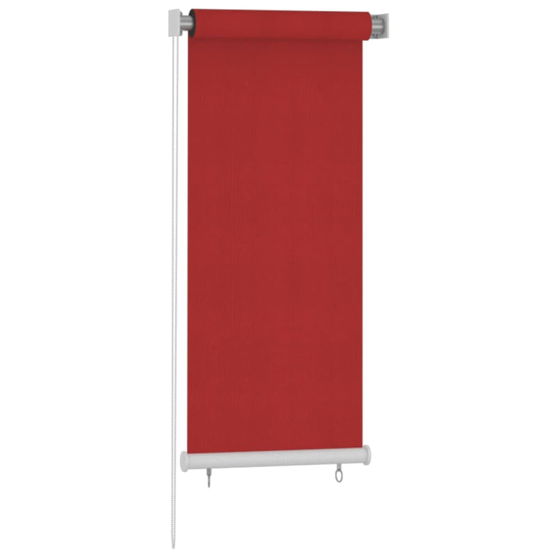 Afbeelding laden in galerijviewer, Vidaxl rolgordijn voor buiten 60x140 cm hdpe rood
