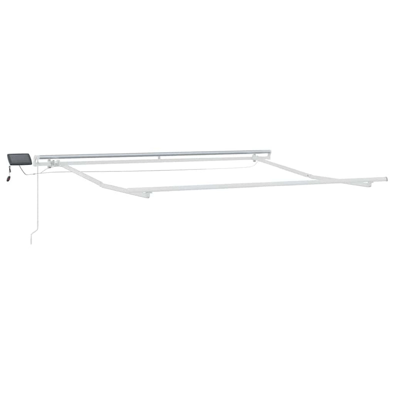 Afbeelding laden in galerijviewer, Vidaxl zijde frame met led-striplichten wit 350 x 250 cm aluminium
