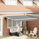 Vidaxl zijde frame wit 3 x 2,5 m aluminium