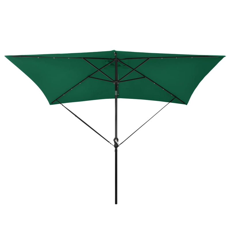 Afbeelding laden in galerijviewer, VidaXL Windbeschermingsbandenset voor parasol polypropyleen zwart
