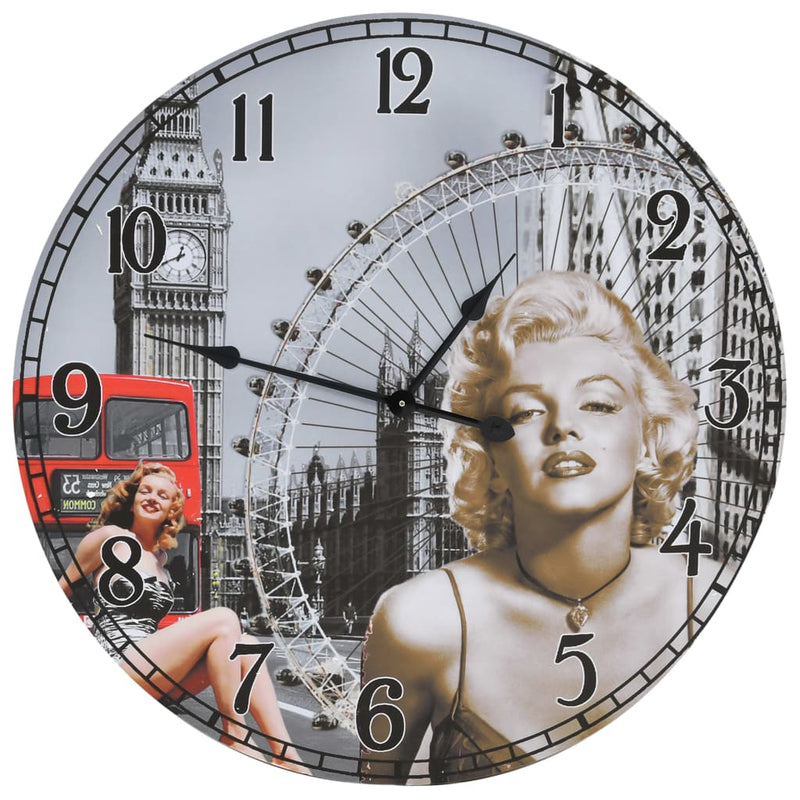 Afbeelding laden in galerijviewer, Vidaxl wandklok vintage stijl 60 cm
