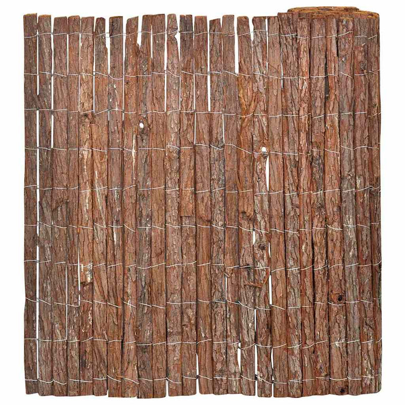 Afbeelding laden in galerijviewer, Vidaxl schorsschutting bruin 100 x 600 cm schors
