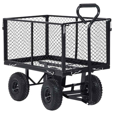 Vidaxl tuinwagen 350 kg zwart