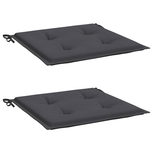 Vidaxl tuinstoelkussens 2 st 40x40x4 cm oxford stof antracietkleurig