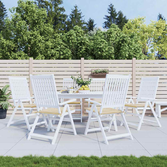 Vidaxl tuinstoelkussens 6 st 40x40x4 cm oxford stof beige