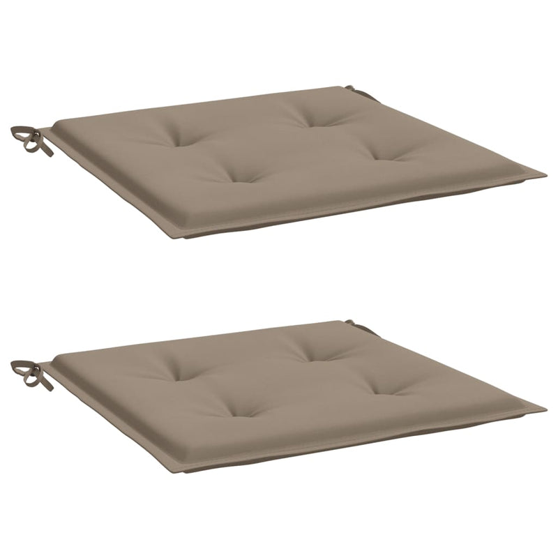 Afbeelding laden in galerijviewer, Vidaxl tuinstoelkussens 2 st 40x40x4 cm oxford stof taupe
