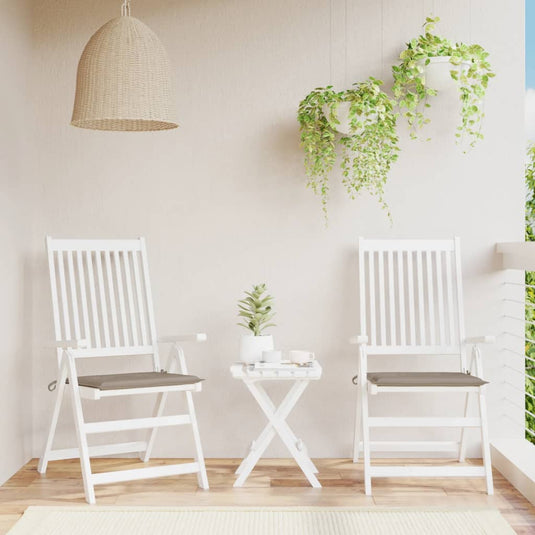Vidaxl tuinstoelkussens 2 st 40x40x4 cm oxford stof taupe