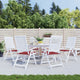 Vidaxl tuinstoelkussens 6 st 40x40x4 cm oxford stof wijnrood