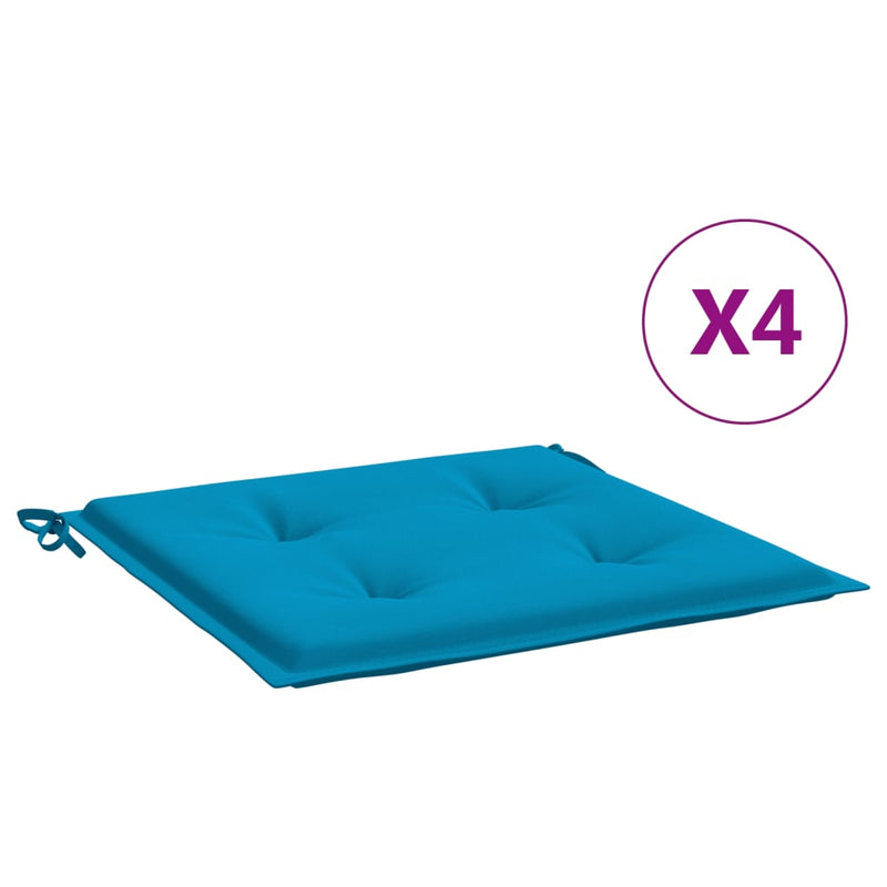 Afbeelding laden in galerijviewer, Vidaxl tuinstoelkussens 4 st 50x50x4 cm oxford stof blauw
