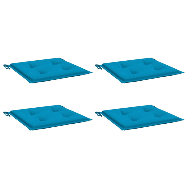 Afbeelding laden in galerijviewer, Vidaxl tuinstoelkussens 4 st 50x50x4 cm oxford stof blauw
