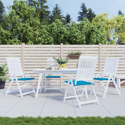 Vidaxl tuinstoelkussens 4 st 50x50x4 cm oxford stof blauw