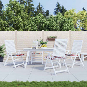 Vidaxl tuinstoelkussens 4 st 50x50x4 cm oxford stof ruitpatroon rood