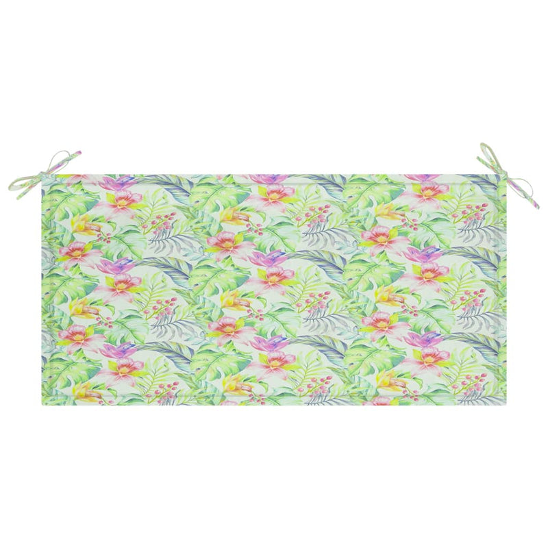 Afbeelding laden in galerijviewer, Vidaxl tuinbankkussen 100x50x3 cm oxford stof bladpatroon
