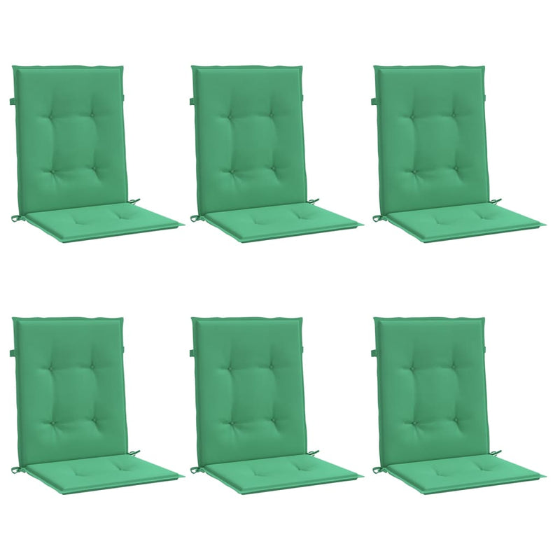 Afbeelding laden in galerijviewer, Vidaxl tuinstoelkussens 6 st 100x50x3 cm oxford stof groen
