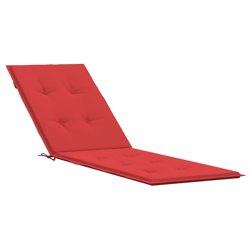 Afbeelding laden in galerijviewer, Vidaxl terrasstoelkussen (75+105)x50x4 cm rood

