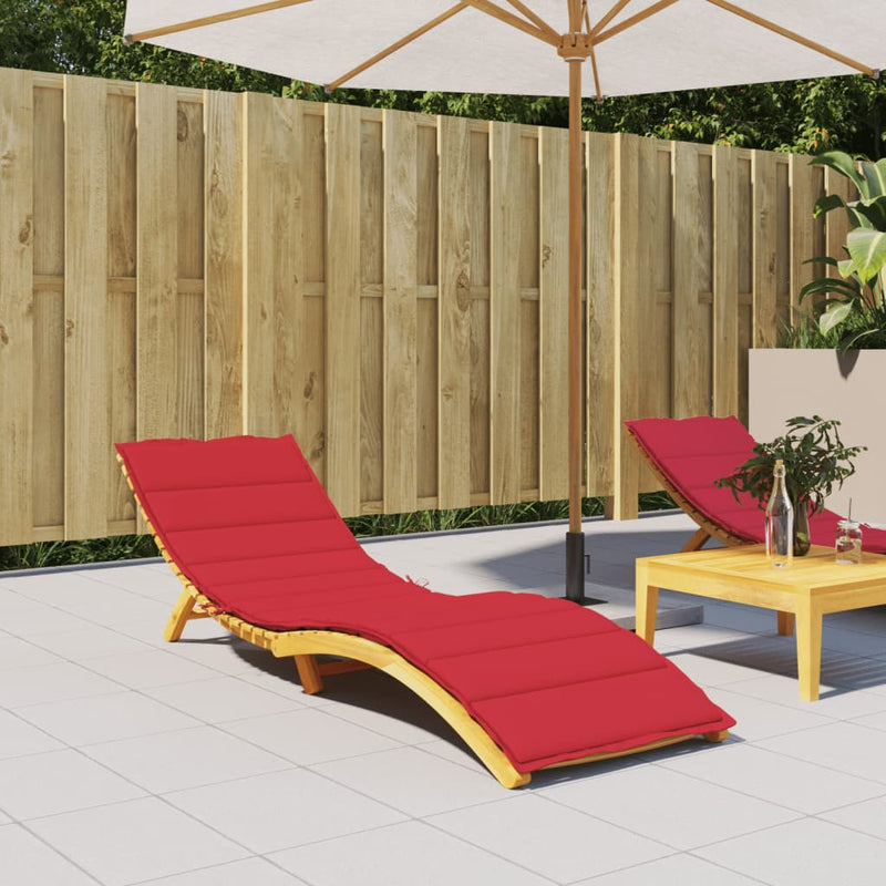 Afbeelding laden in galerijviewer, Vidaxl ligbedkussen 200x60x3 cm oxford stof rood
