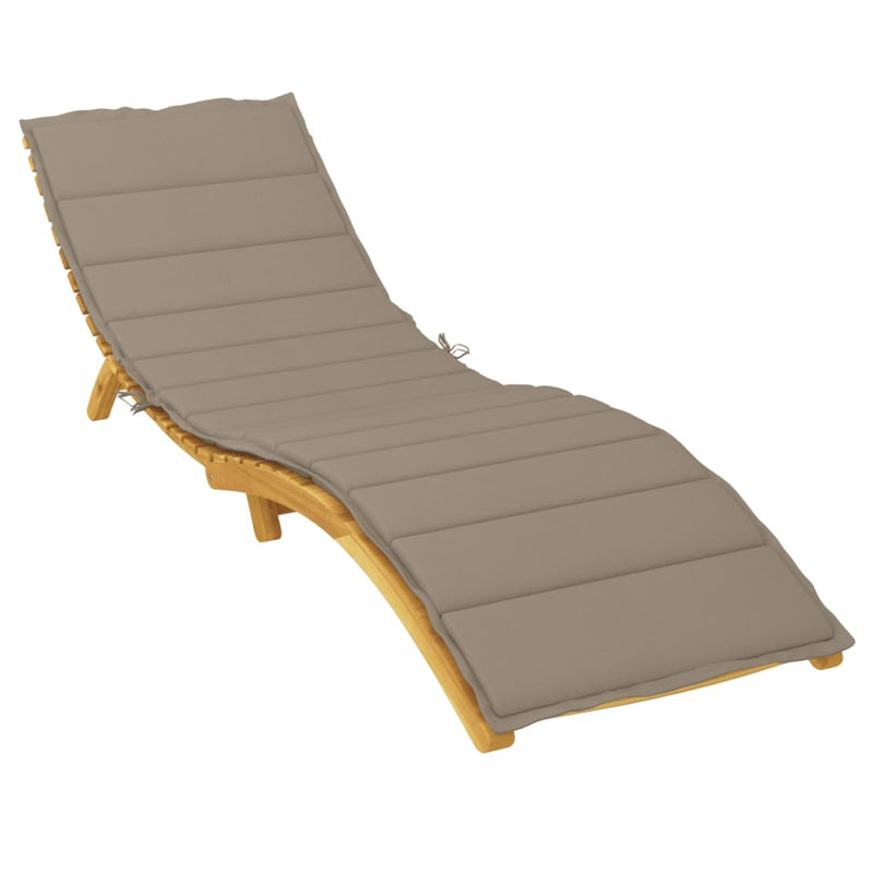 Afbeelding laden in galerijviewer, Vidaxl ligbedkussen 200x60x3 cm oxford stof taupe

