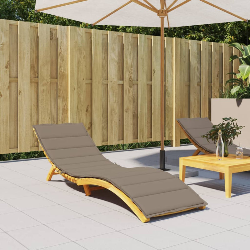 Afbeelding laden in galerijviewer, Vidaxl ligbedkussen 200x60x3 cm oxford stof taupe
