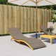 Vidaxl ligbedkussen 200x60x3 cm oxford stof taupe