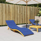 Vidaxl ligbedkussen 200x60x3 cm oxford stof koningsblauw