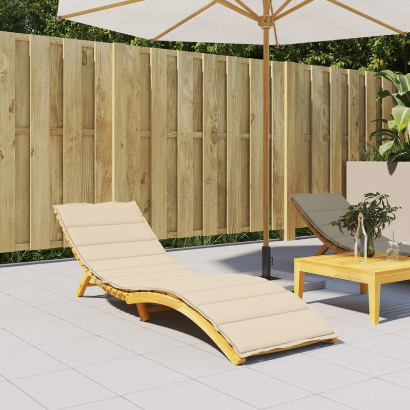 Afbeelding laden in galerijviewer, Vidaxl ligbedkussen 200x70x3 cm oxford stof beige
