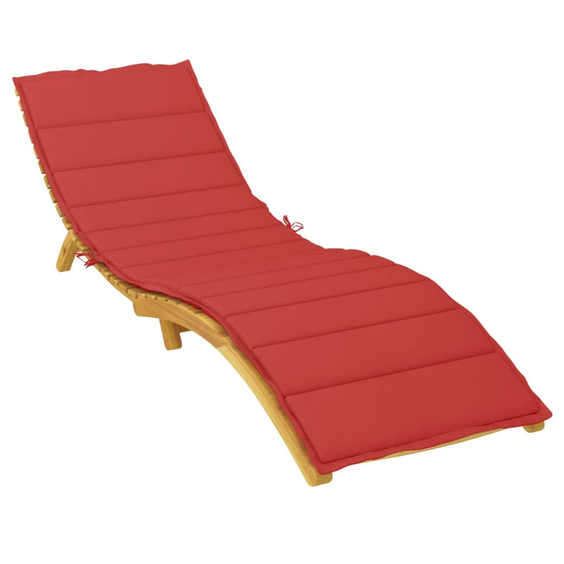 Afbeelding laden in galerijviewer, Vidaxl ligbedkussen 200x70x3 cm oxford stof rood
