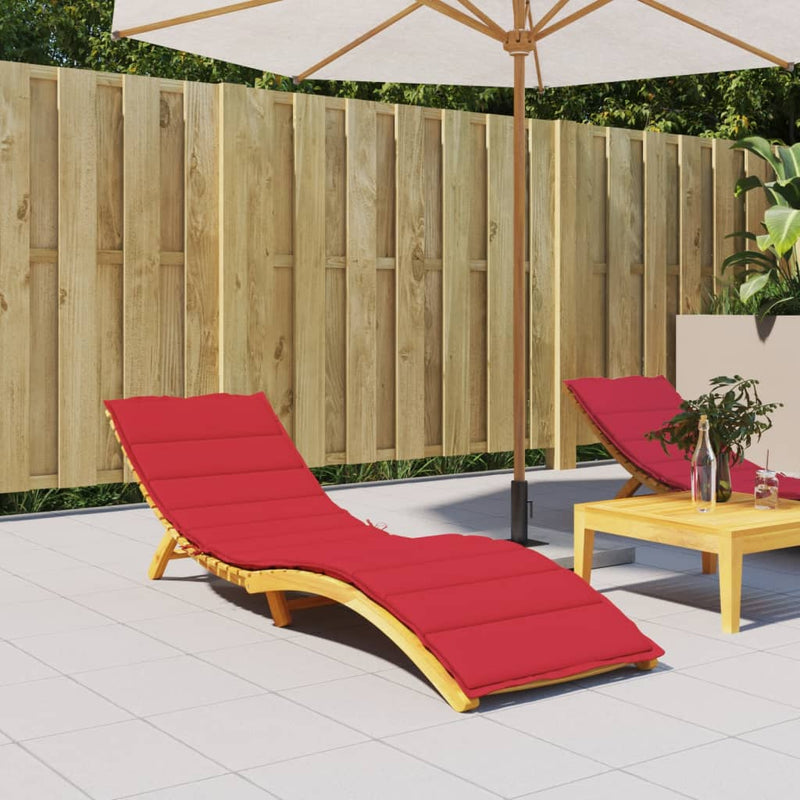 Afbeelding laden in galerijviewer, Vidaxl ligbedkussen 200x70x3 cm oxford stof rood
