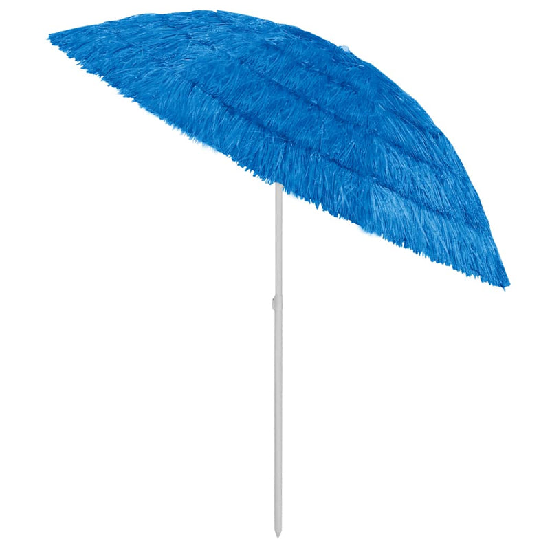 Afbeelding laden in galerijviewer, VidaXL Strandparasol Hawaï 240 cm blauw
