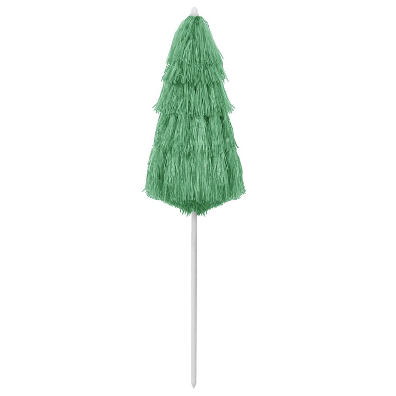 Afbeelding laden in galerijviewer, Vidaxl strandparasol hawaï 180 cm groen

