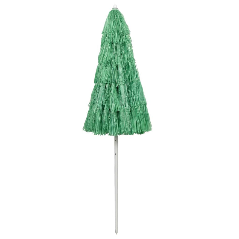 Afbeelding laden in galerijviewer, Vidaxl strandparasol hawaï 240 cm groen
