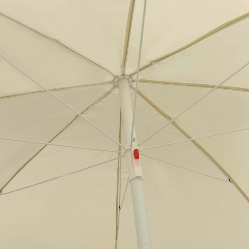Afbeelding laden in galerijviewer, Vidaxl strandparasol 240 cm zandgeel
