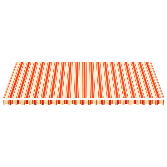 Vidaxl vervangingsdoek voor luifel 6x3,5 m geel en oranje