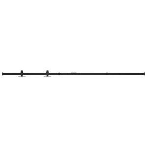 Vidaxl ophangset voor minischuifdeur 183 cm koolstofstaal