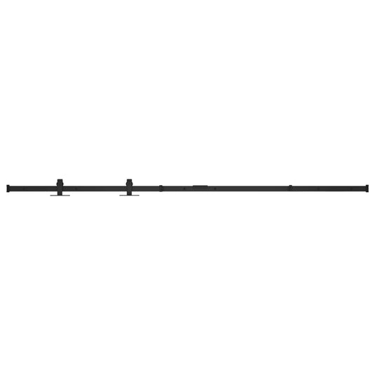 Vidaxl ophangset voor minischuifdeur 122 cm koolstofstaal
