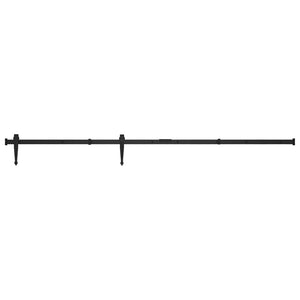 Vidaxl ophangset voor minischuifdeur 152 cm koolstofstaal