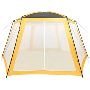 Vidaxl zwembadtent 590x520x250 cm stof geel