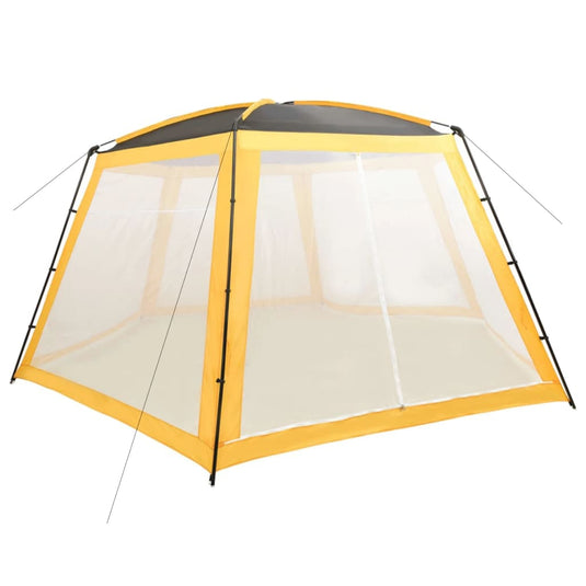 Vidaxl zwembadtent 660x580x250 cm stof geel